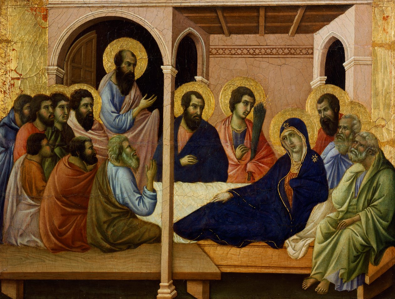 La Vierge prenant congé des apôtres (détail) - Duccio di Buoninsegna