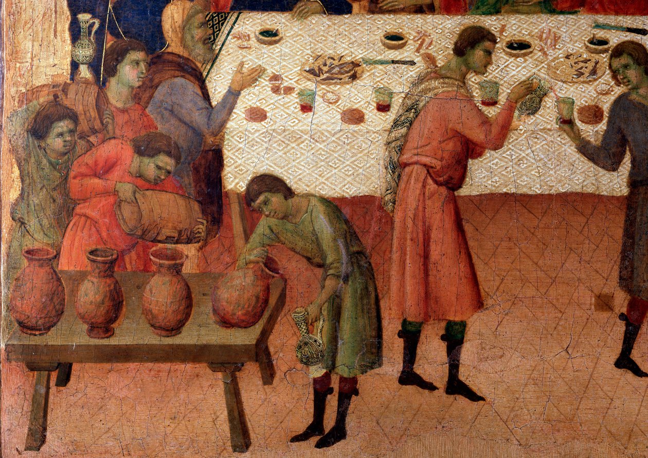 Les noces de Cana (détail) - Duccio di Buoninsegna