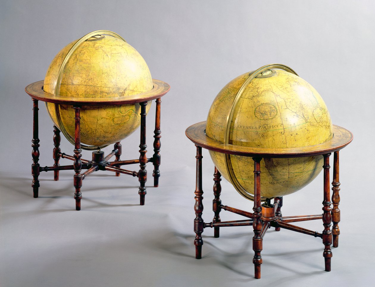 Paire de globes de bibliothèque George III, 1798 - Dudley Adams