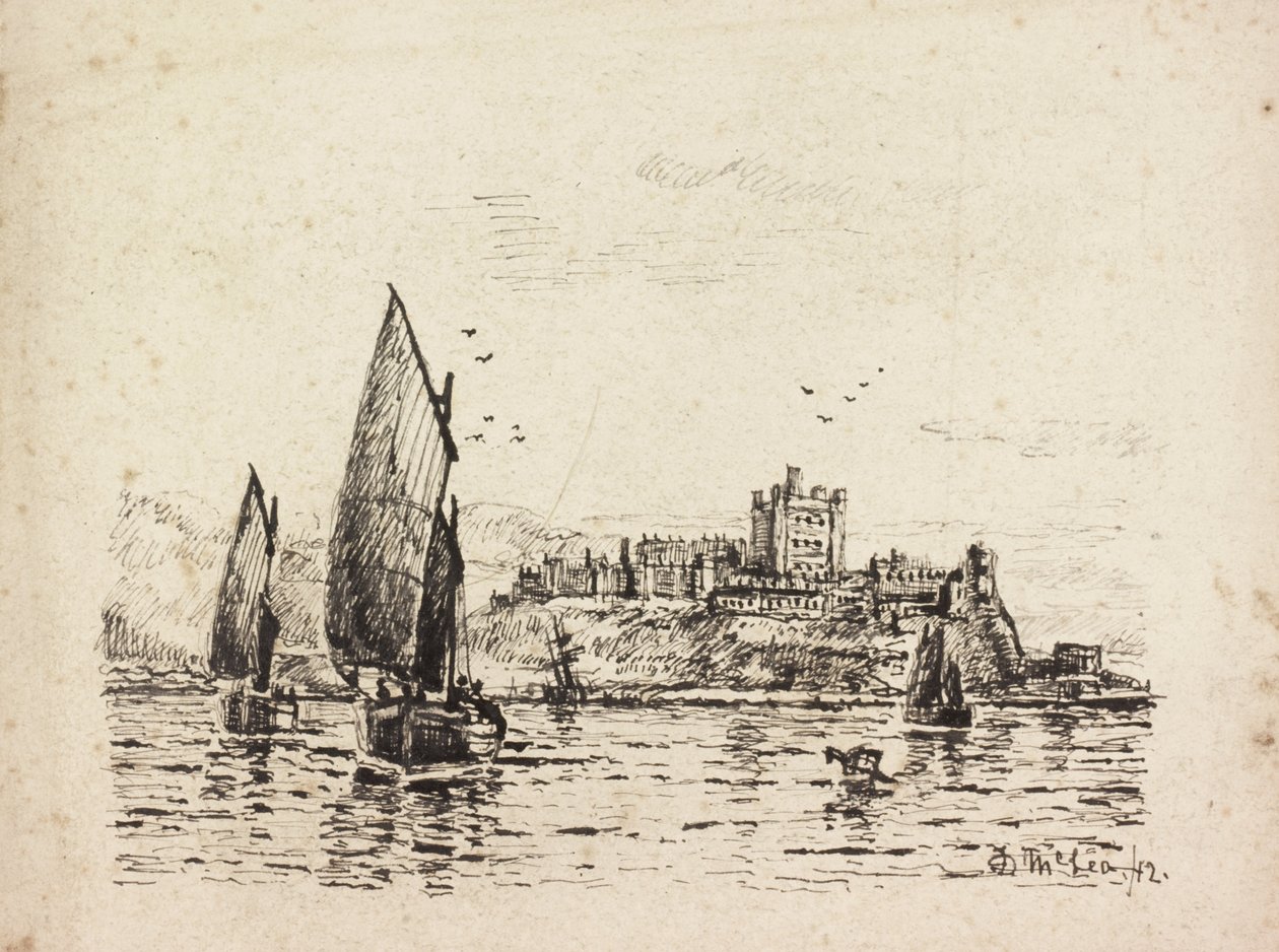 Au large du château de Bamburgh - Duncan F. McLea