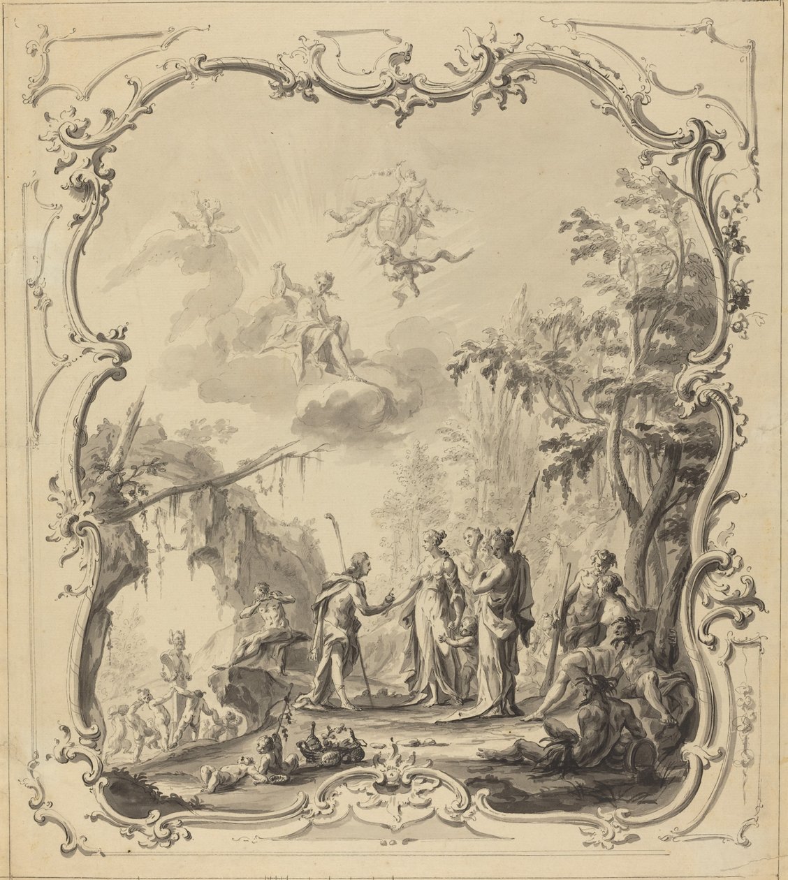 Le jugement de Pâris - Dutch 18th Century
