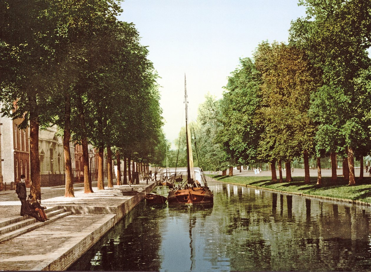Péniche à voile sur le canal de la Princesse à La Haye - Dutch Photographer