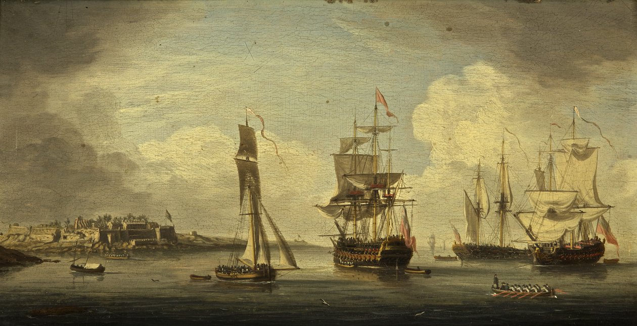 Un port de mer - Dutch School