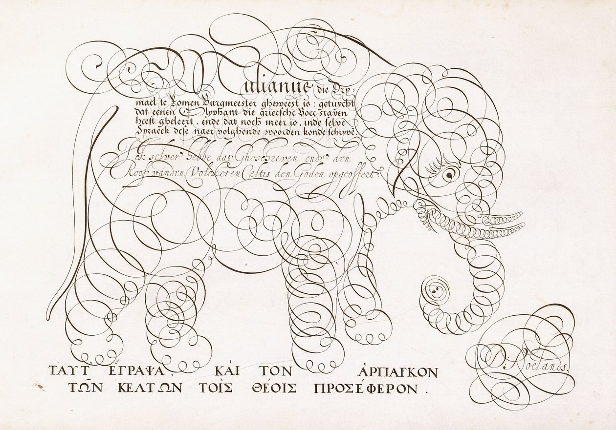 Un dessin calligraphique d