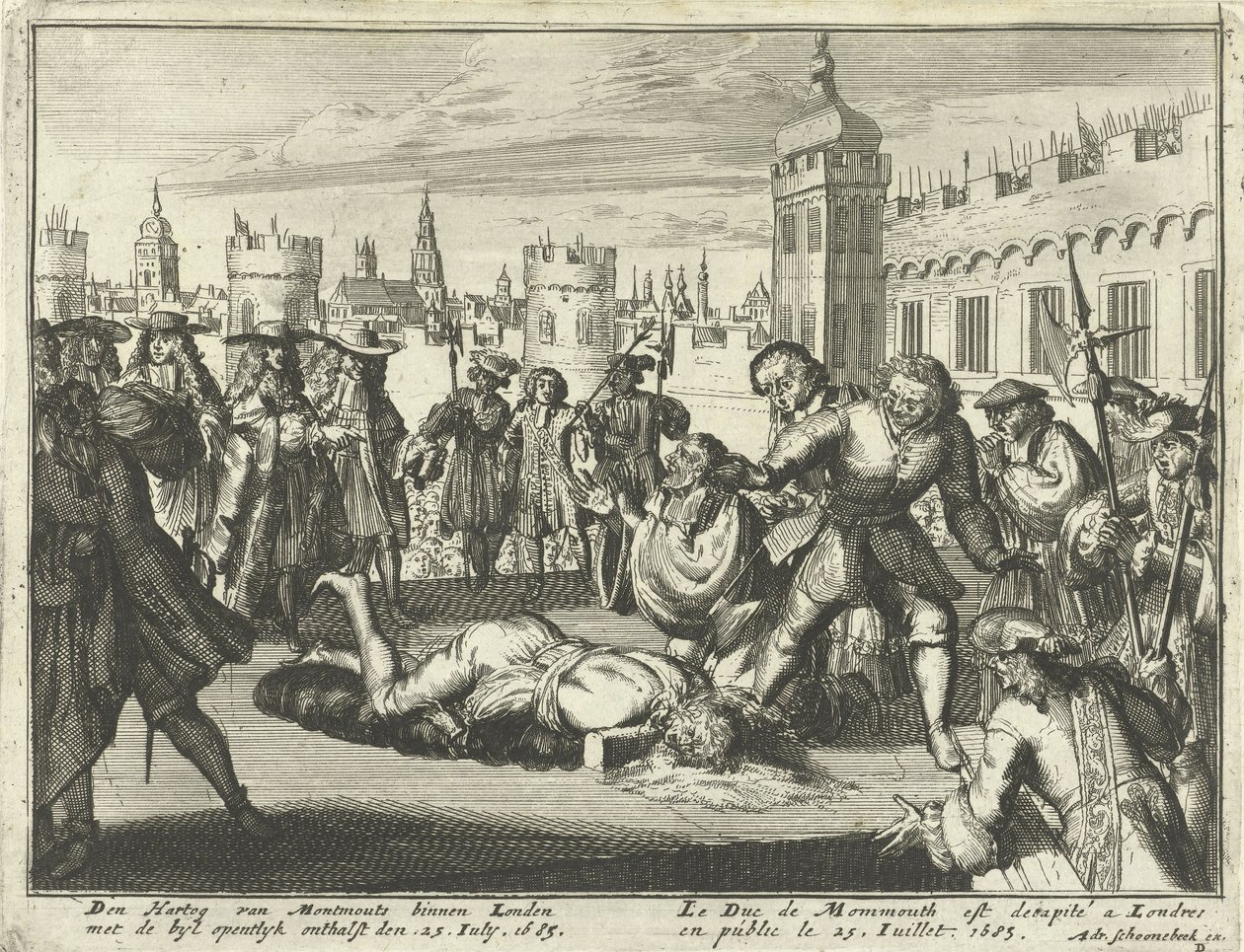 Exécution du duc de Monmouth, 15 juillet 1685 - Dutch School