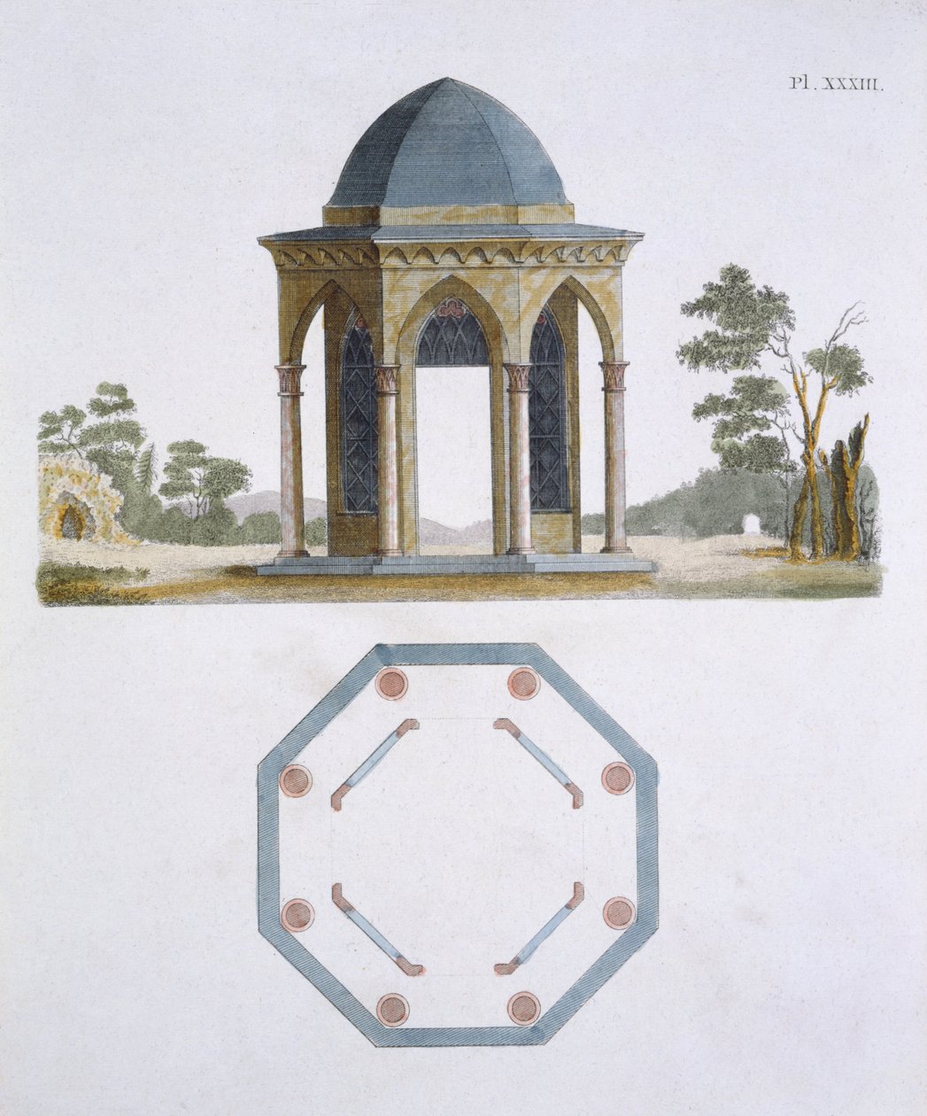 Illustration du Magazine of Garden Gems par G Van Laar, 1802 - Dutch School