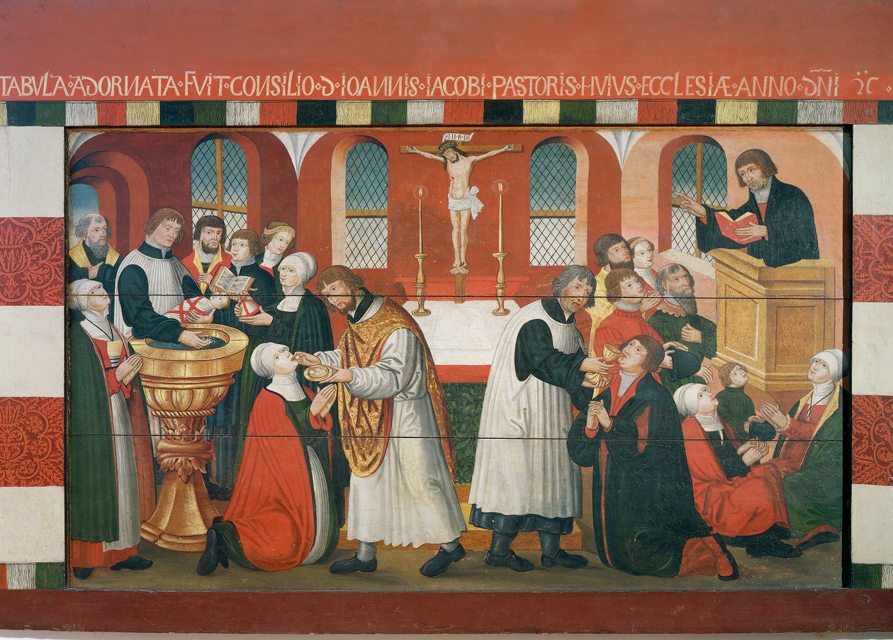 Martin Luther prêchant (détail) - Dutch School
