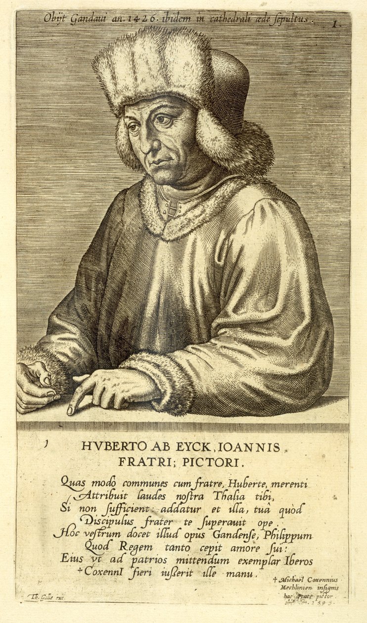 Portrait de Hubert van Eyck, planche 1 d