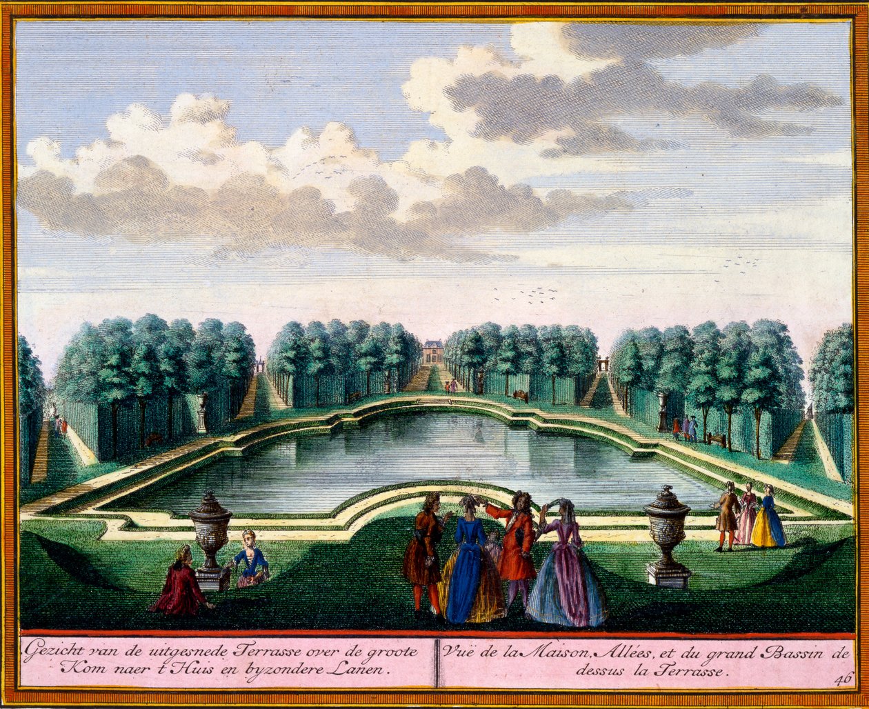 Vue de Het Zeganpralent Kennemerlant par Hendrick de Leth et Matthias Brouerius Van Nidek, publié vers 1700-30 - Dutch School