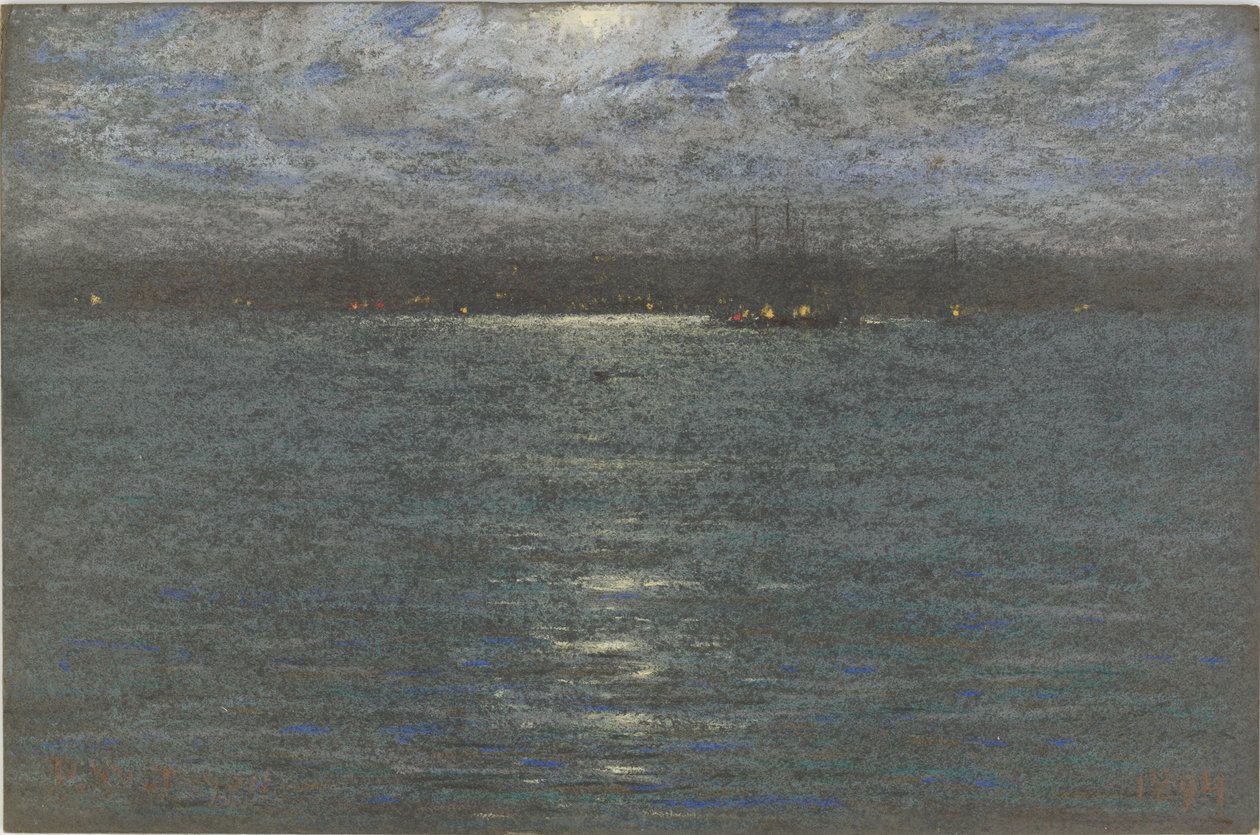 Nuit : Un port, 1894 - Dwight William Tryon