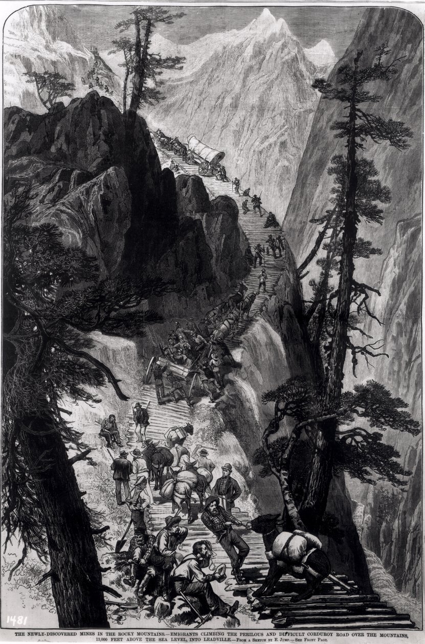 Mines nouvellement découvertes dans les montagnes Rocheuses, de 