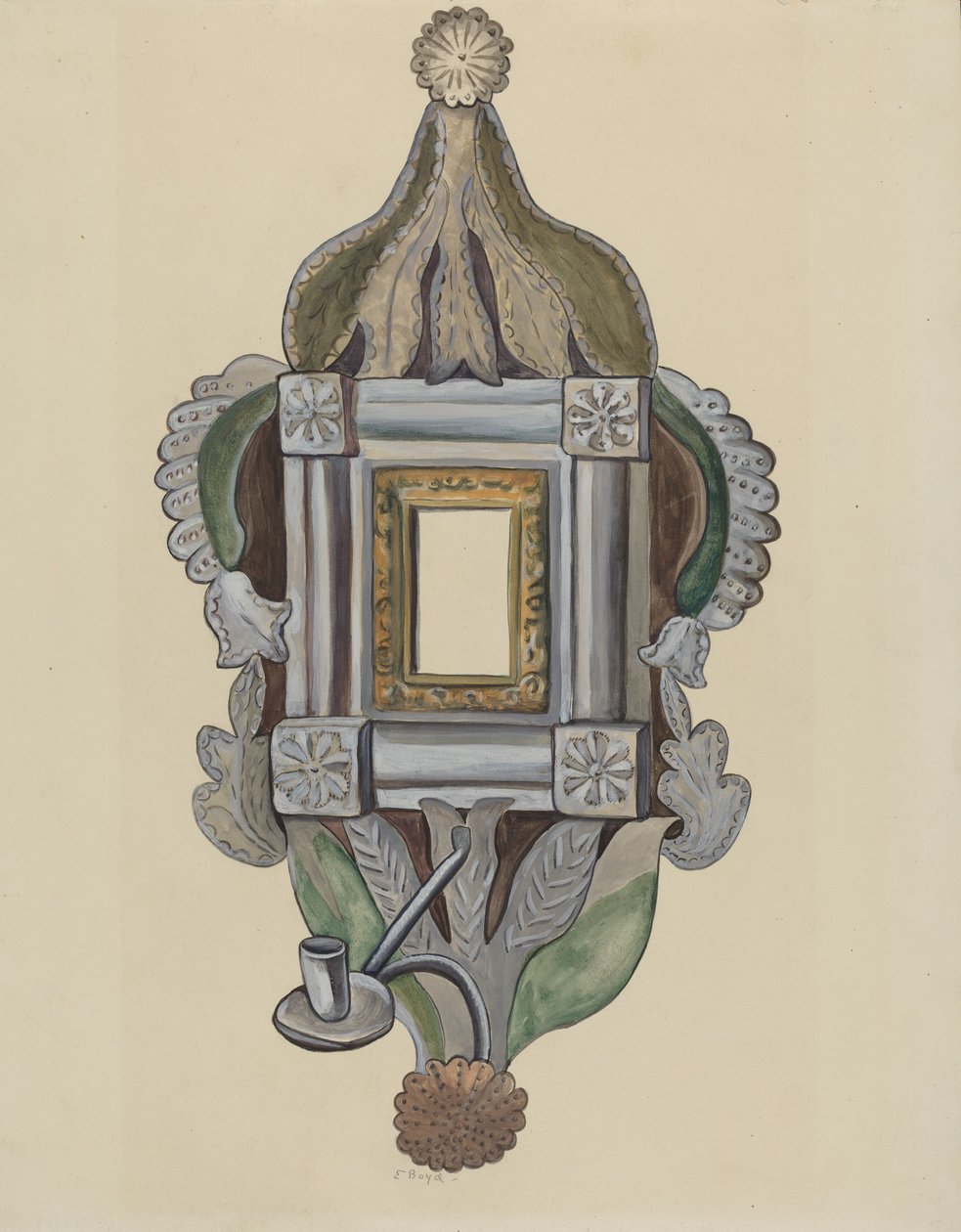 Applique avec Miroir, 1935-1942 - E. Boyd