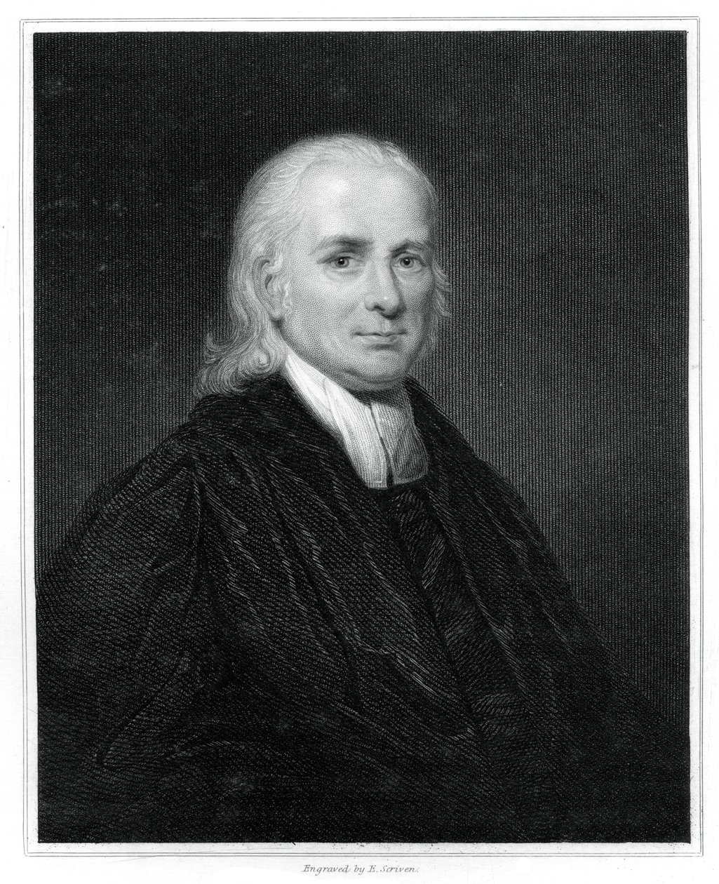 Christian Friedrich Schwarz, missionnaire protestant allemand en Inde, 1834 - E. Scriven