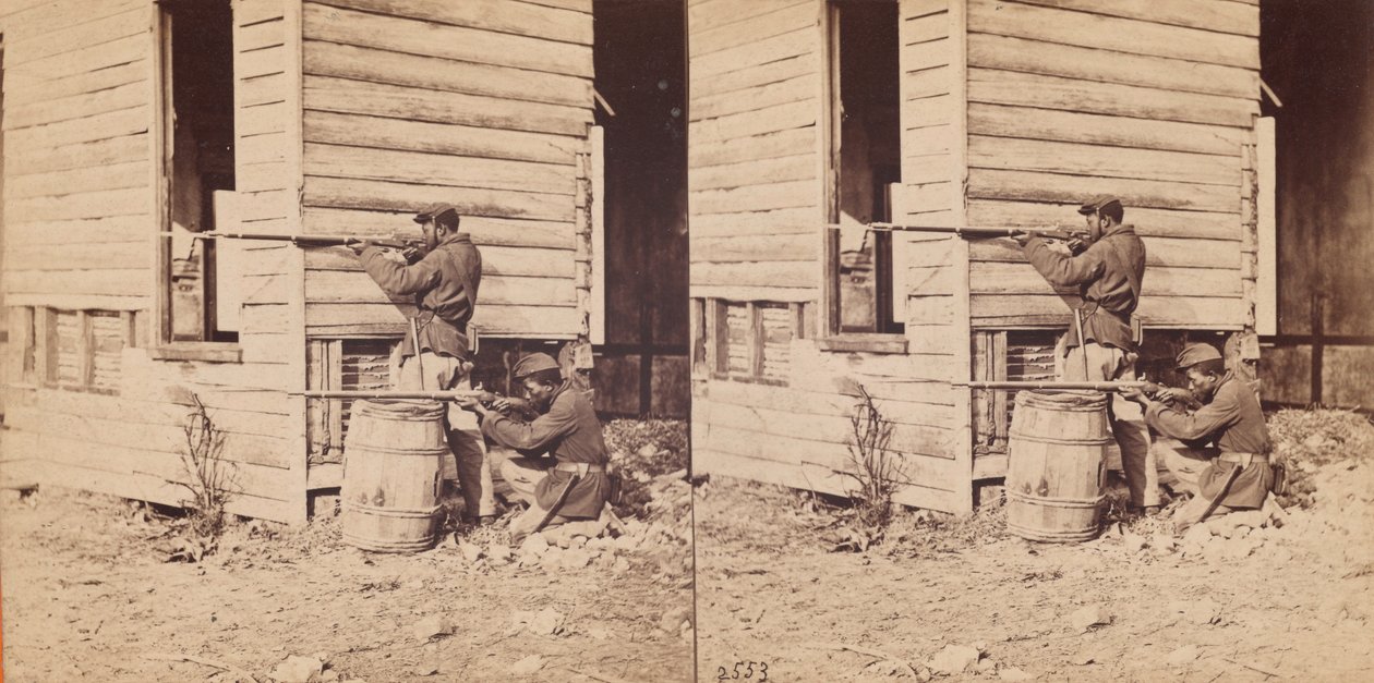 Piquets colorés en service près de Dutch Gap, 1864 - E. and H.T. Anthony