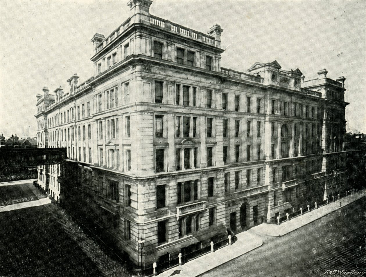 Bureau de poste général - Nouveau bâtiment nord, vers 1897 - E. and S. Woodbury