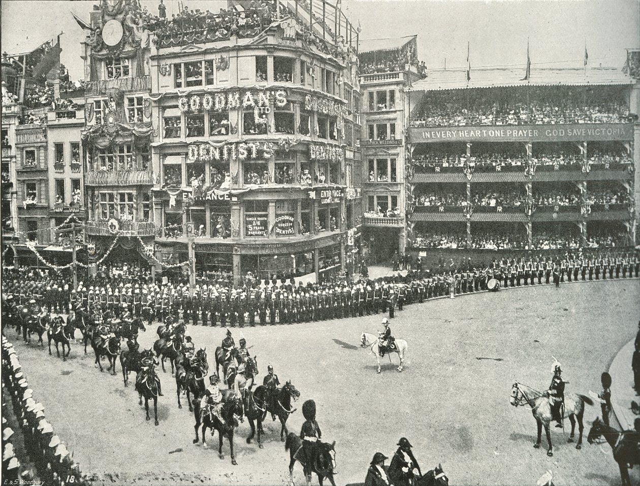Lord Roberts supervisant les arrangements dans le cimetière de St. Paul, 1897 - E. and S. Woodbury