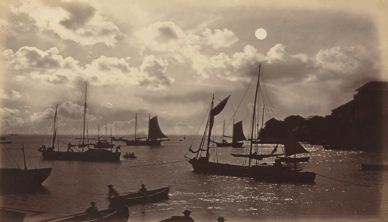 Effet de clair de lune - Baie de Panama, 1877 - Eadweard Muybridge