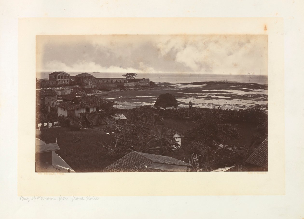 Baie de Panama depuis le Grand Hôtel - Eadweard Muybridge