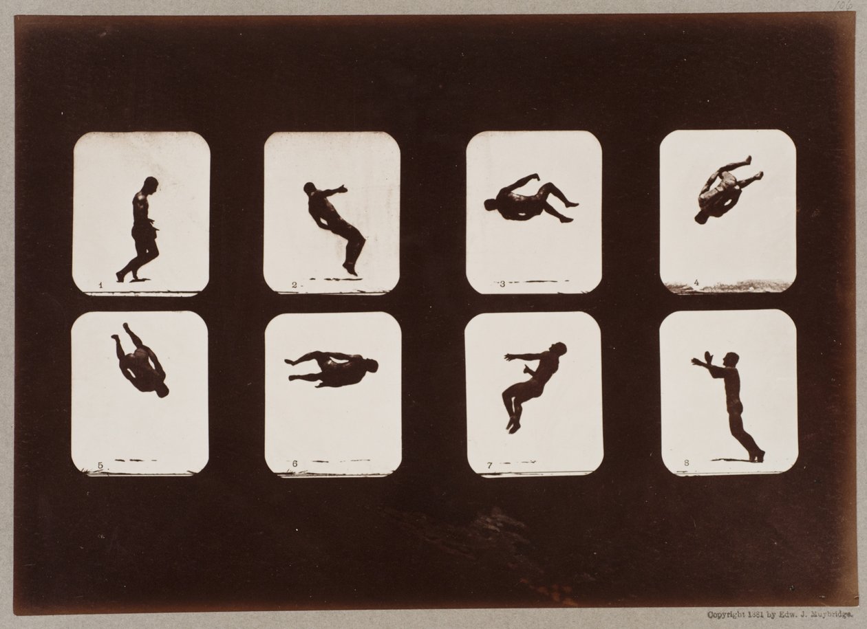 Planche 106. Athlètes, Saut Périlleux Torsadé - Eadweard Muybridge
