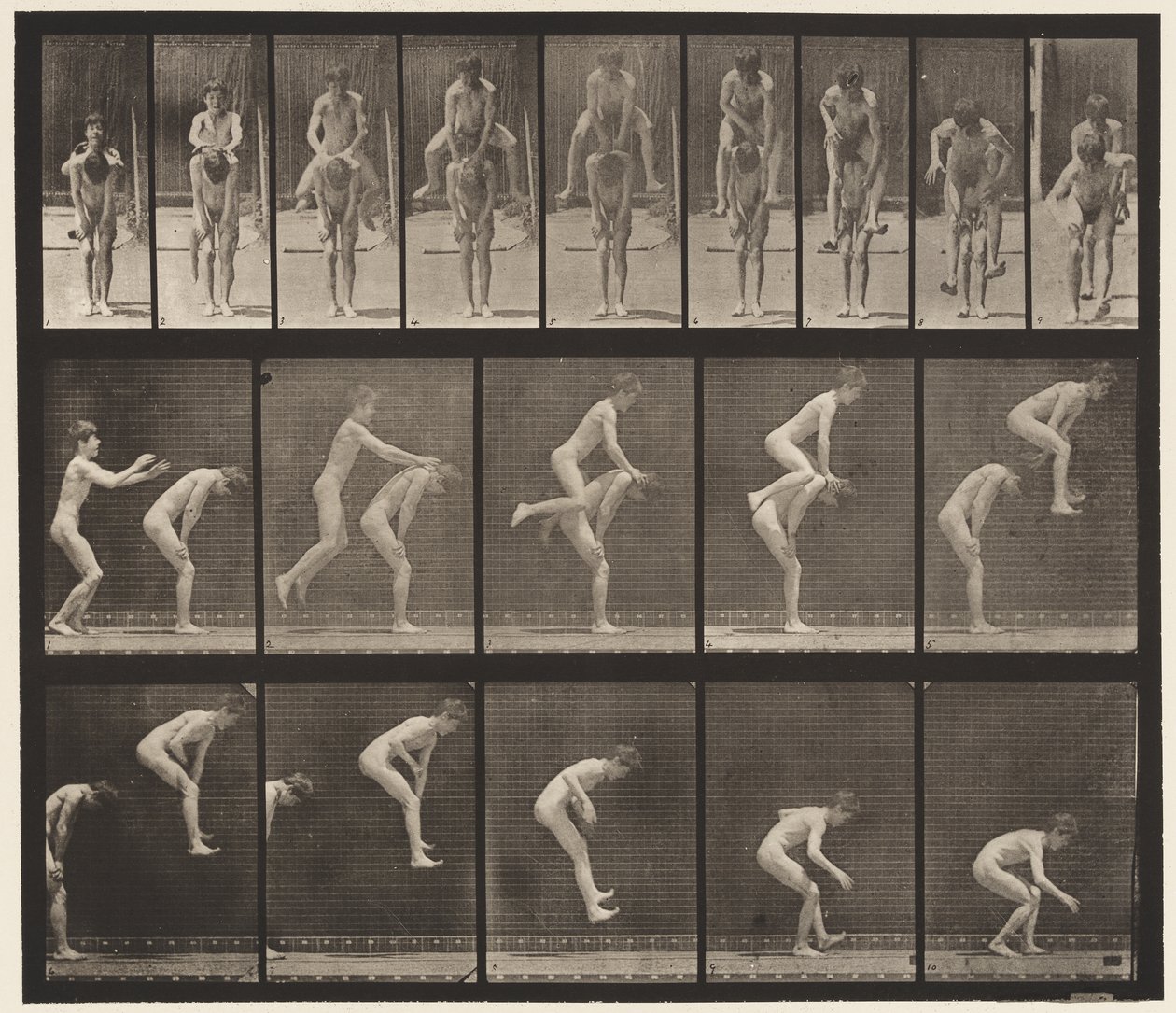 Planche 167. Saut; Par-dessus le dos d