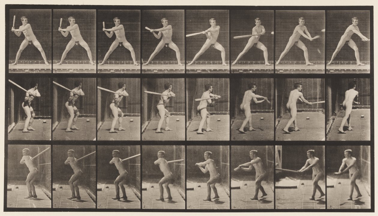 Planche 276. Base-ball; Batte - Eadweard Muybridge