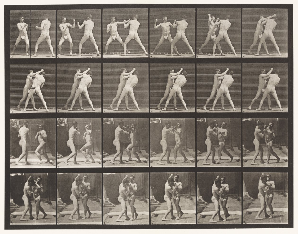 Planche 330. Boxe; Contre-croisé (Chaussures) - Eadweard Muybridge