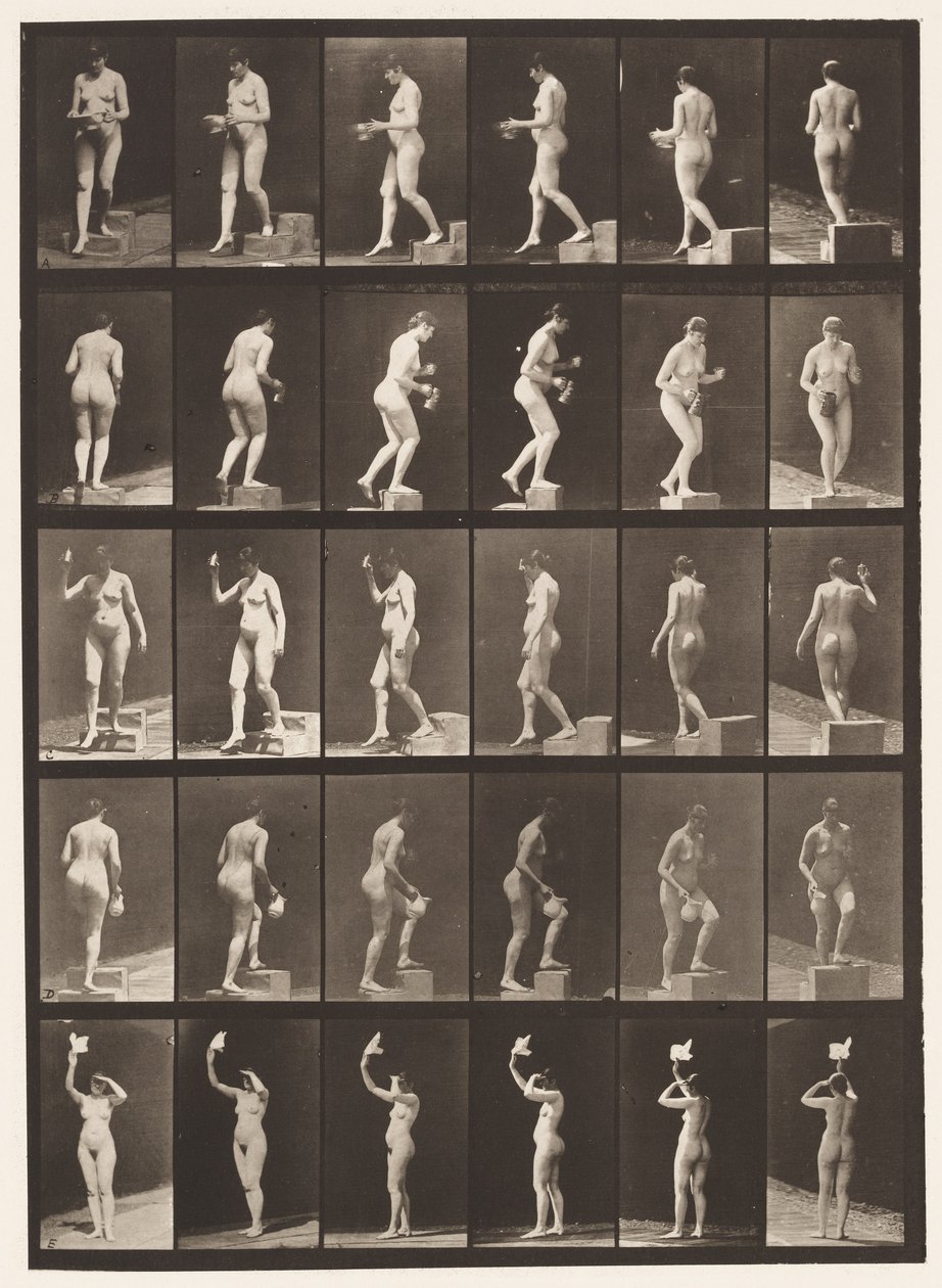 Descendre une marche; Monter une marche - Eadweard Muybridge