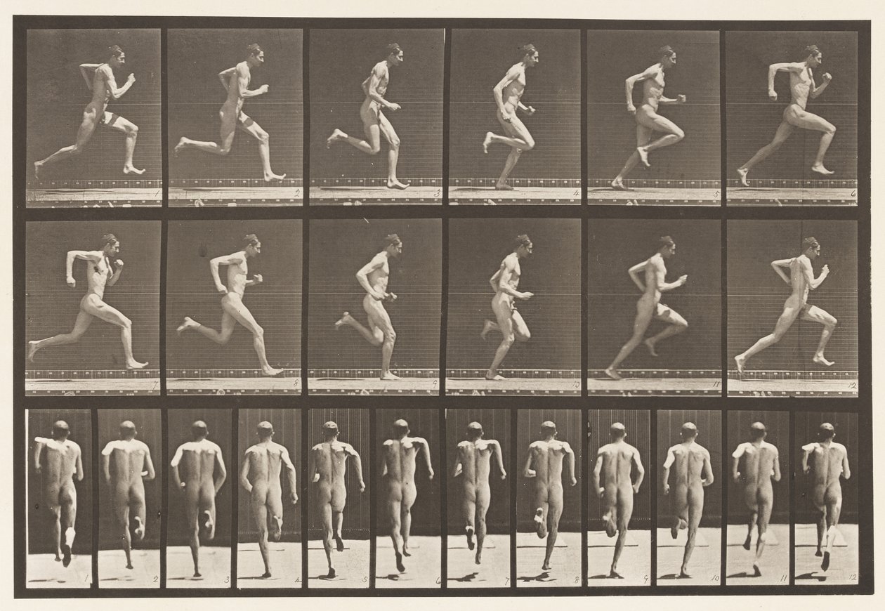 Planche 62. Courir à pleine vitesse - Eadweard Muybridge