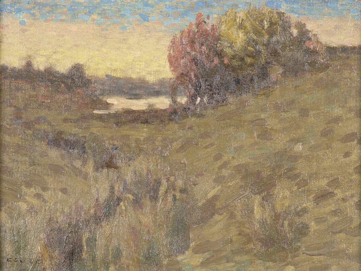 Paysage du nord-ouest avec lac - Eanger Irving Couse