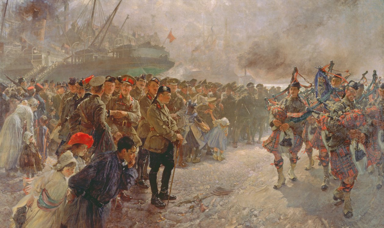 Débarquement de la première division canadienne à Saint-Nazaire, 1915 - Edgar Bundy