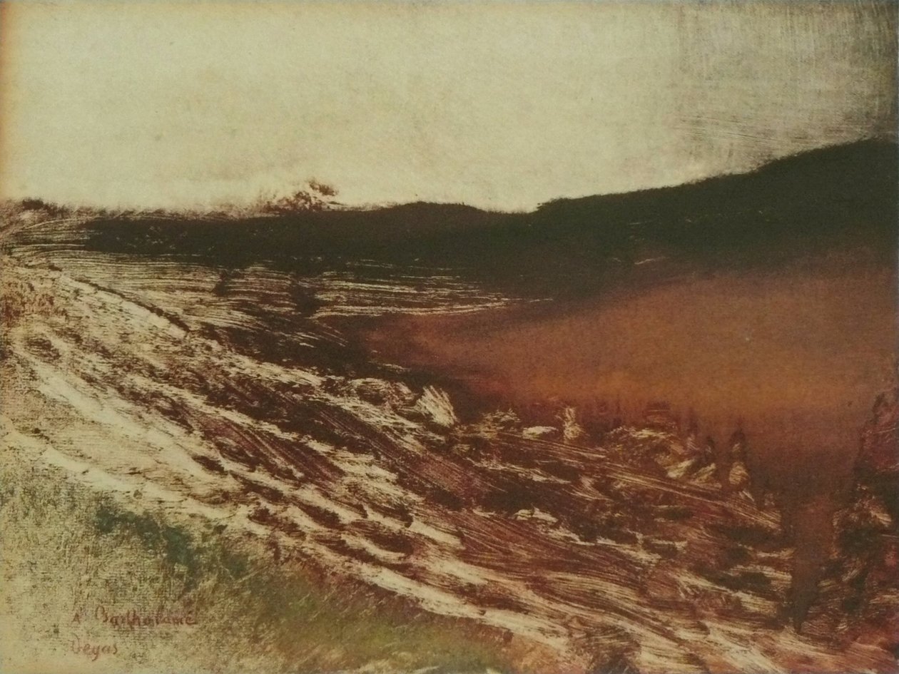 Paysage de Bourgogne - Edgar Degas