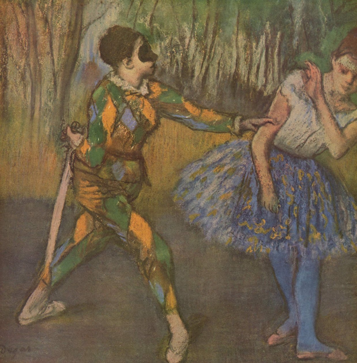 Arlequin et Colombine - Edgar Degas