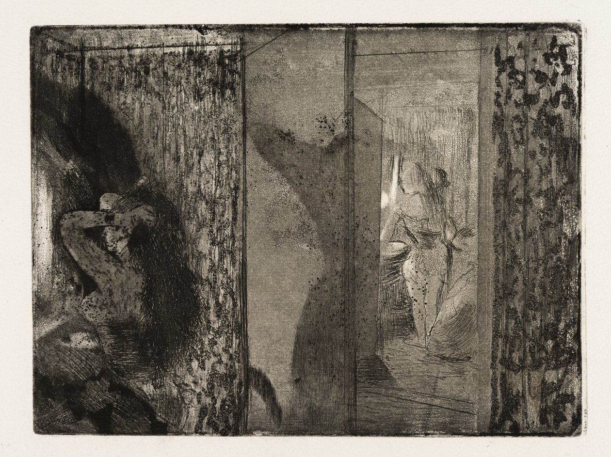 Actrices dans leurs loges - Edgar Degas