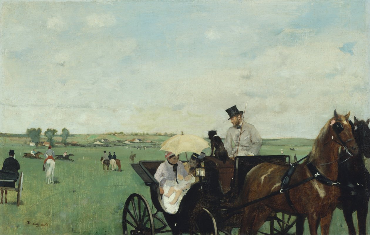 Aux courses à la campagne (Aux courses en province) - Edgar Degas