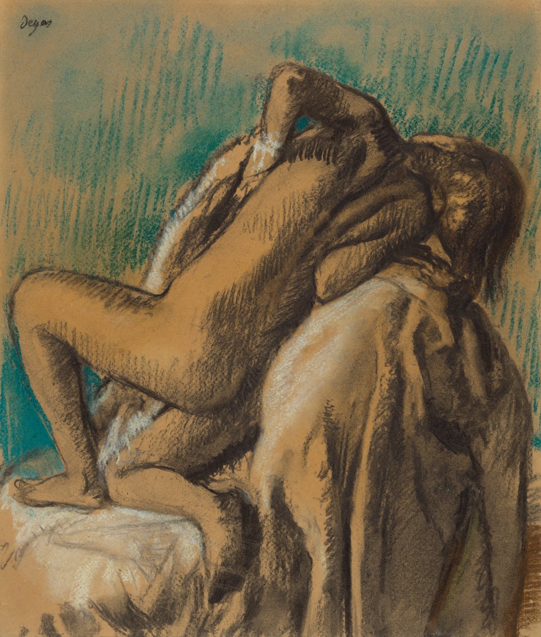 In der Ruhe nach dem Bad - Edgar Degas