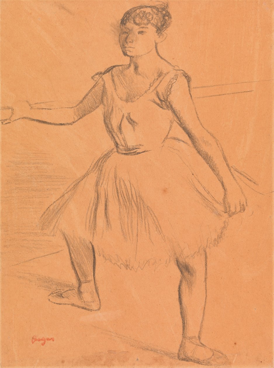 Ballerine debout à la barre - Edgar Degas