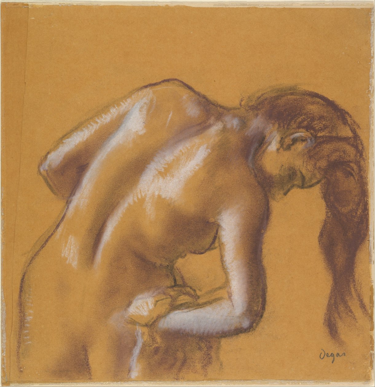 Une baigneuse en train de se sécher - Edgar Degas