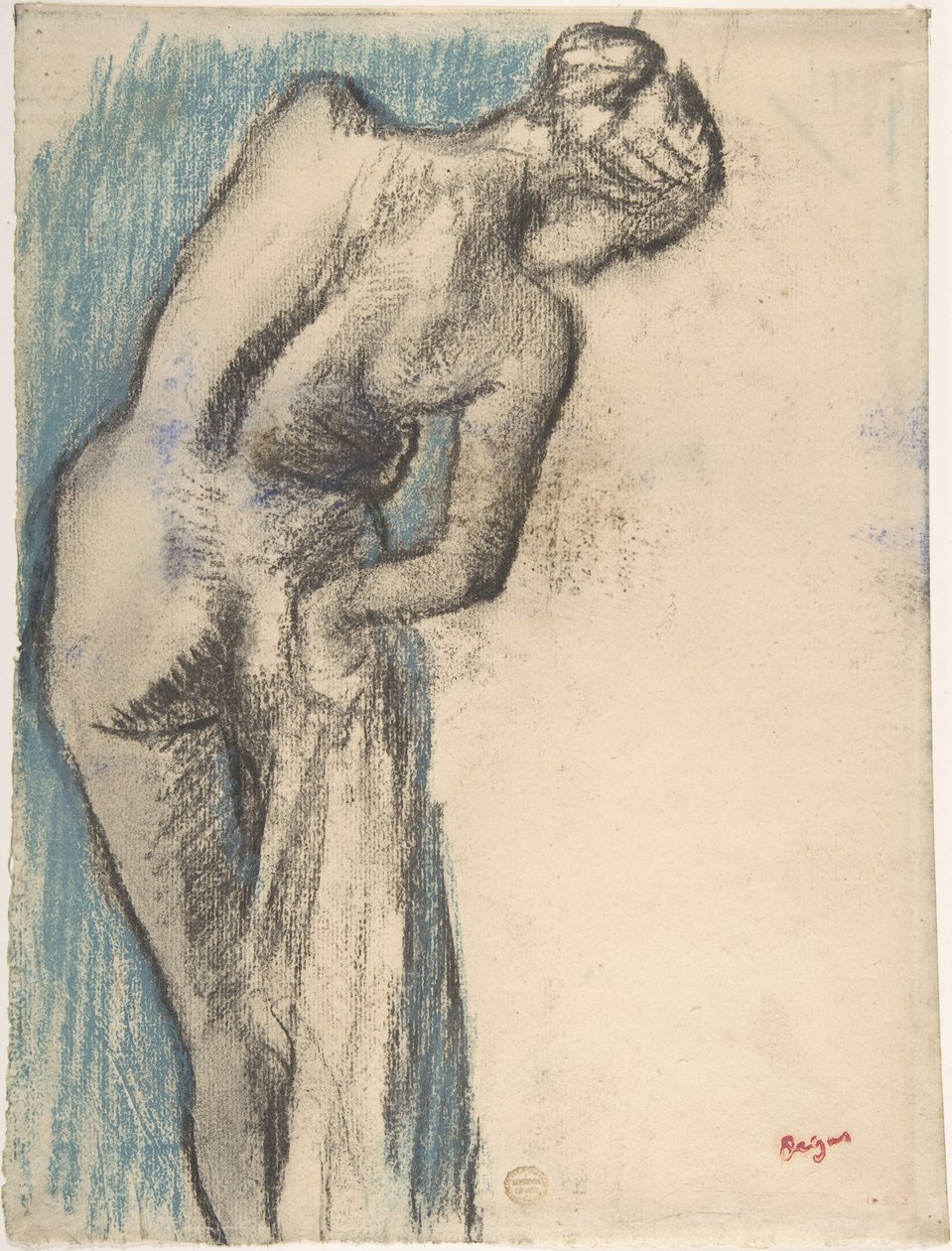 Une baigneuse en train de se sécher - Edgar Degas