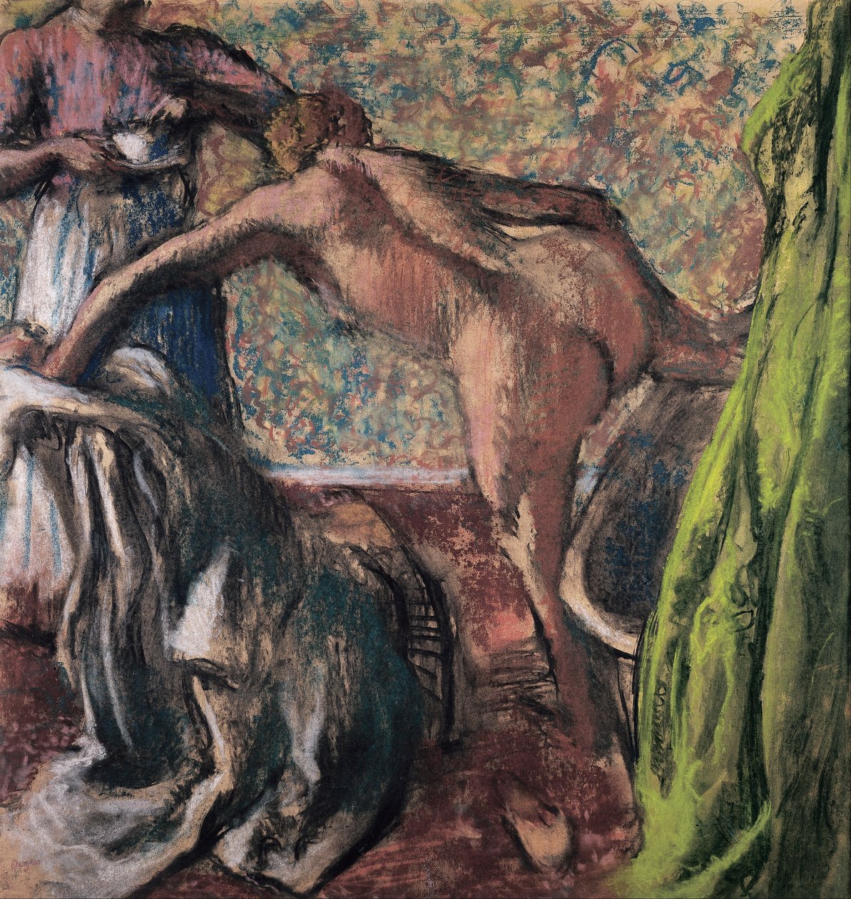 Petit-déjeuner après le bain (Le Bain) - Edgar Degas