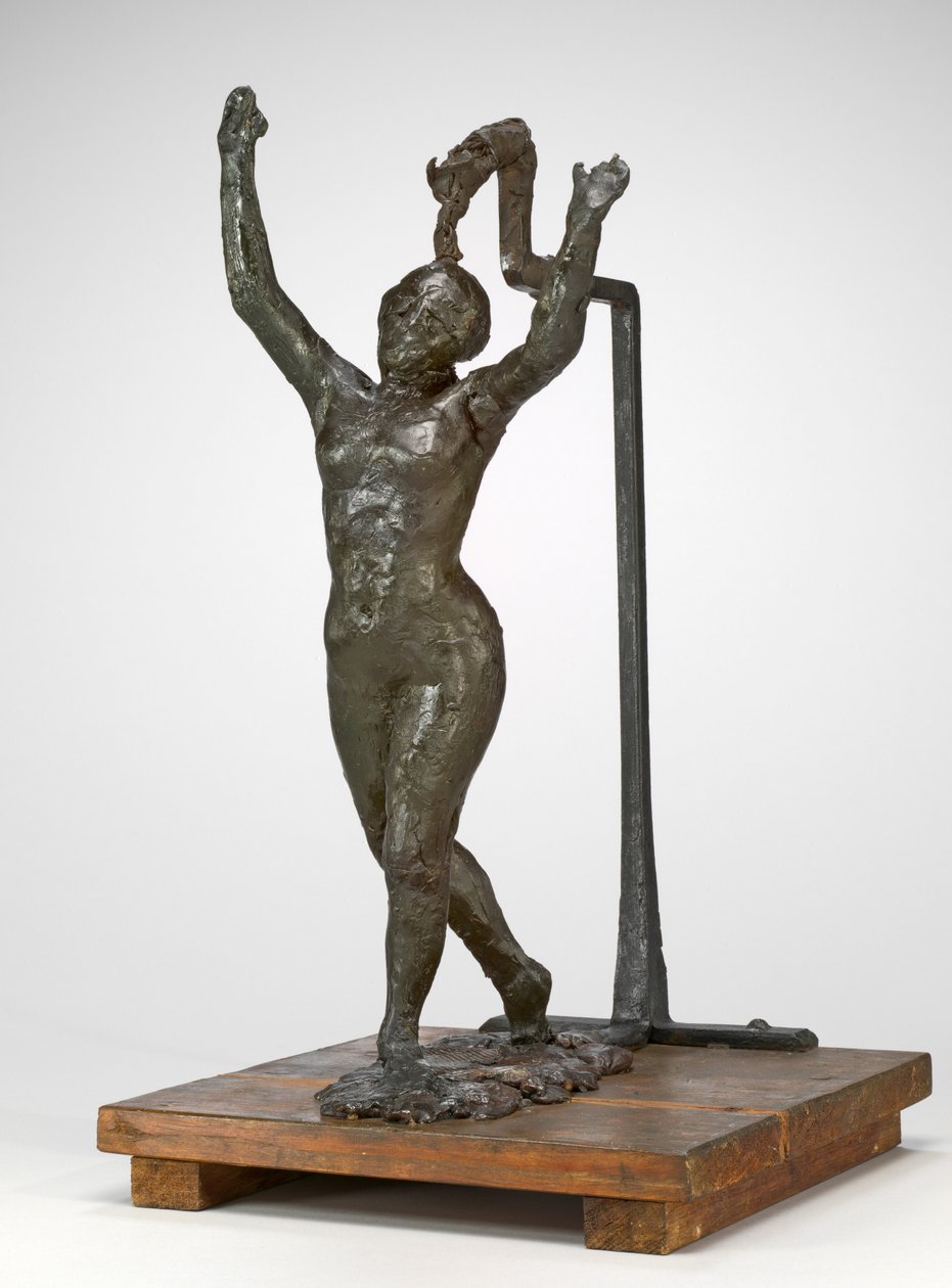 Danseuse avançant, les bras levés - Edgar Degas