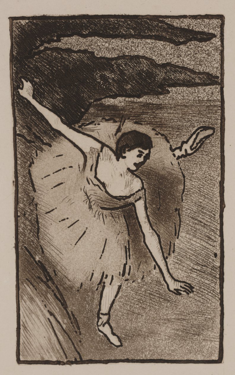 Danseuse sur scène, saluant - Edgar Degas