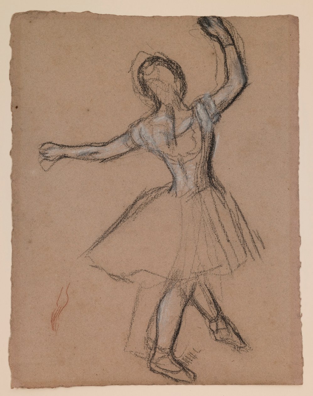Une danseuse sur scène et en mouvement - Edgar Degas