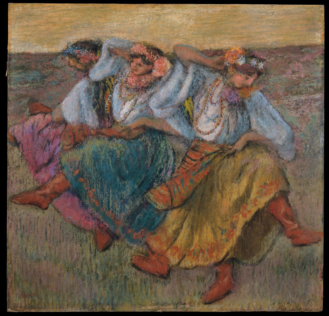 Danseuses en costume traditionnel ukrainien - Edgar Degas