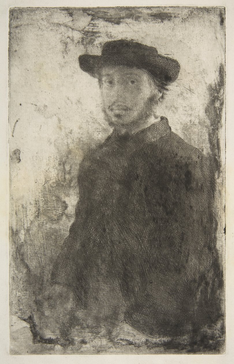Edgar Degas : autoportrait - Edgar Degas