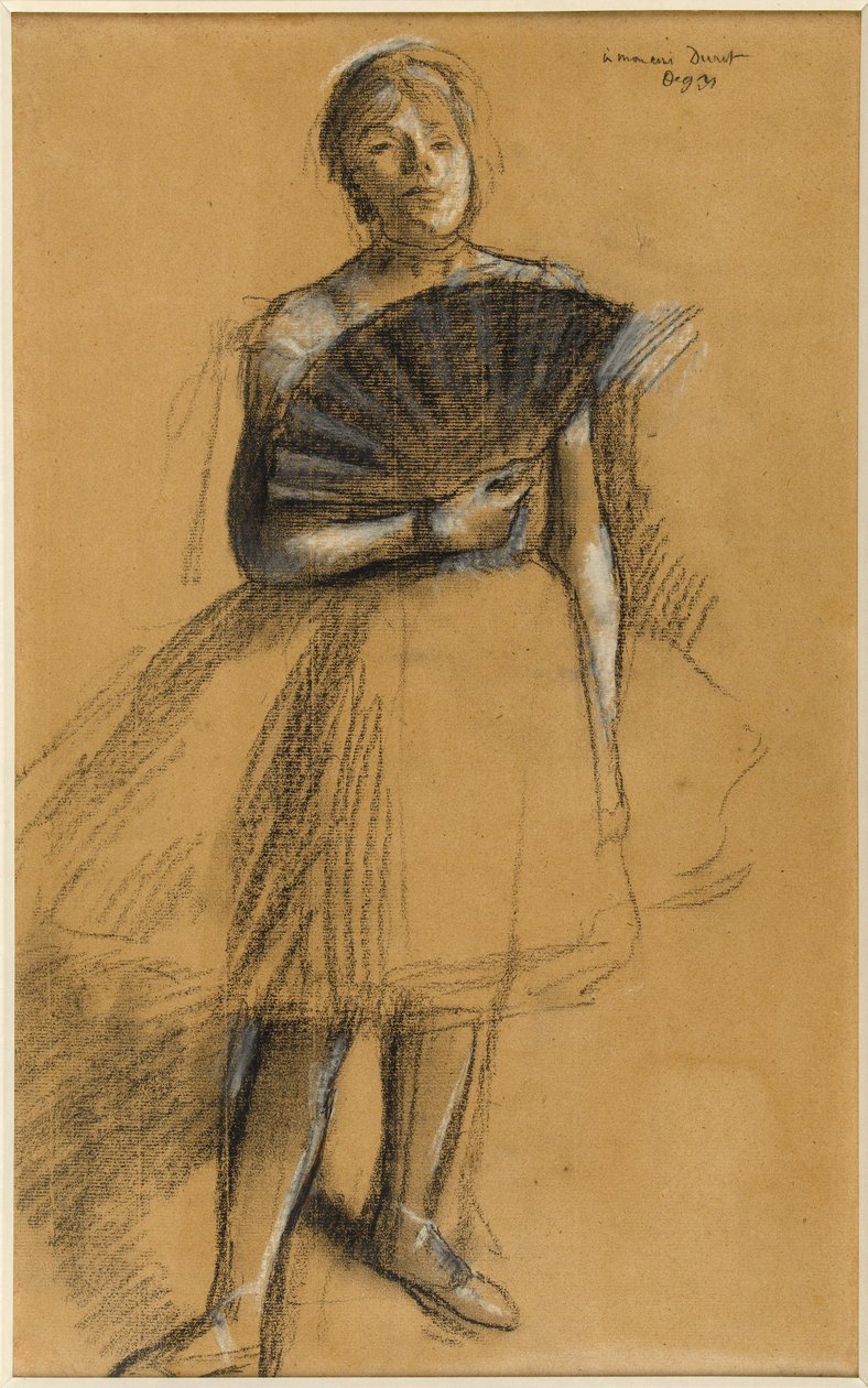 Frau mit Fächer - Edgar Degas
