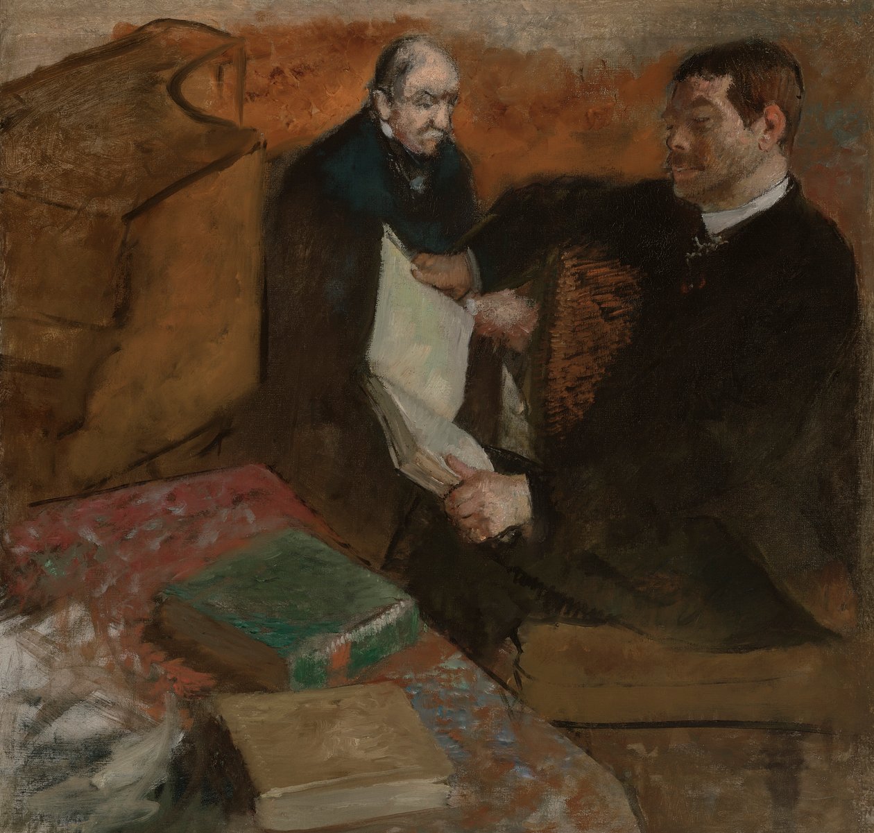 French: Pagans et le père de Degas - Edgar Degas
