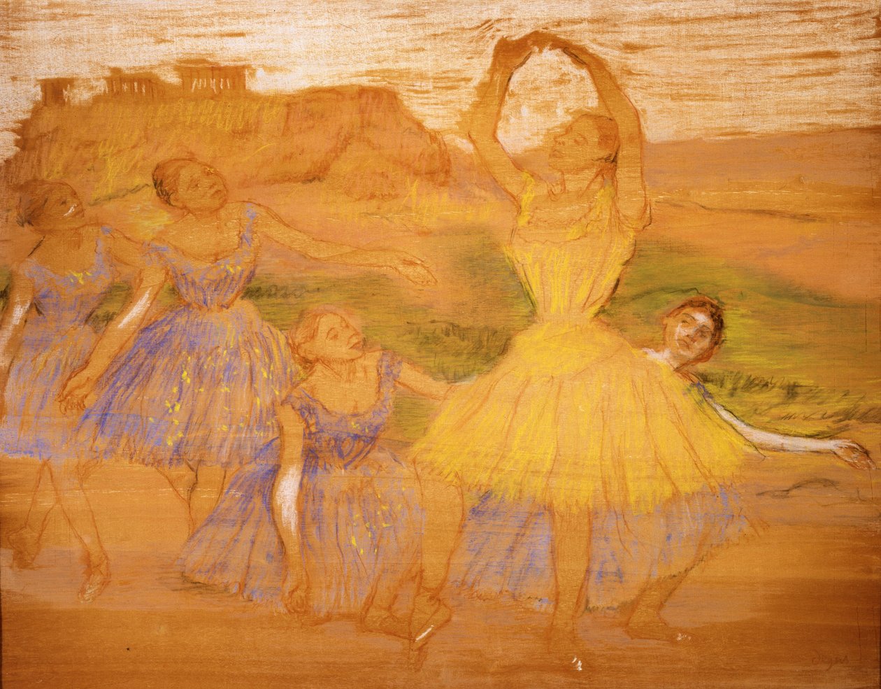 Groupe de danseurs, vers 1895-1897 - Edgar Degas