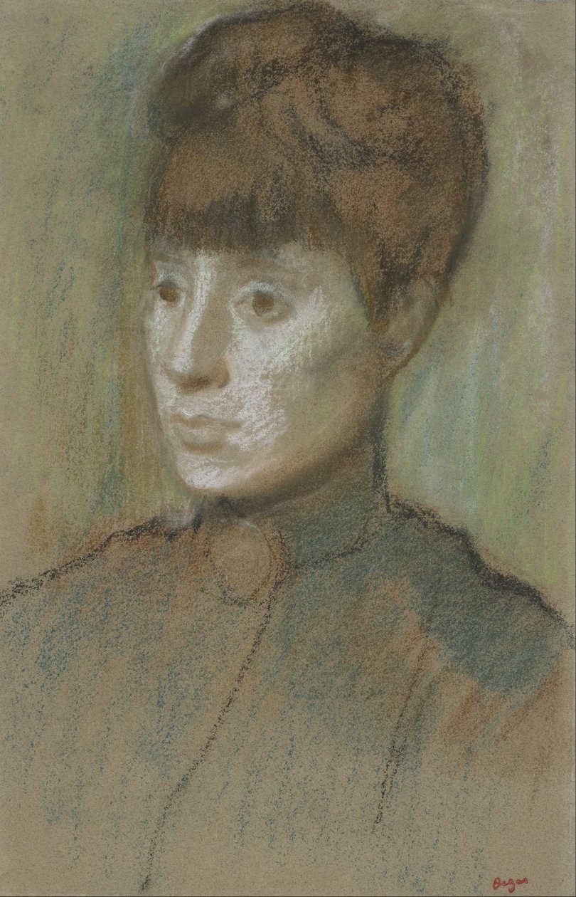 Tête de Femme, 1884 - Edgar Degas