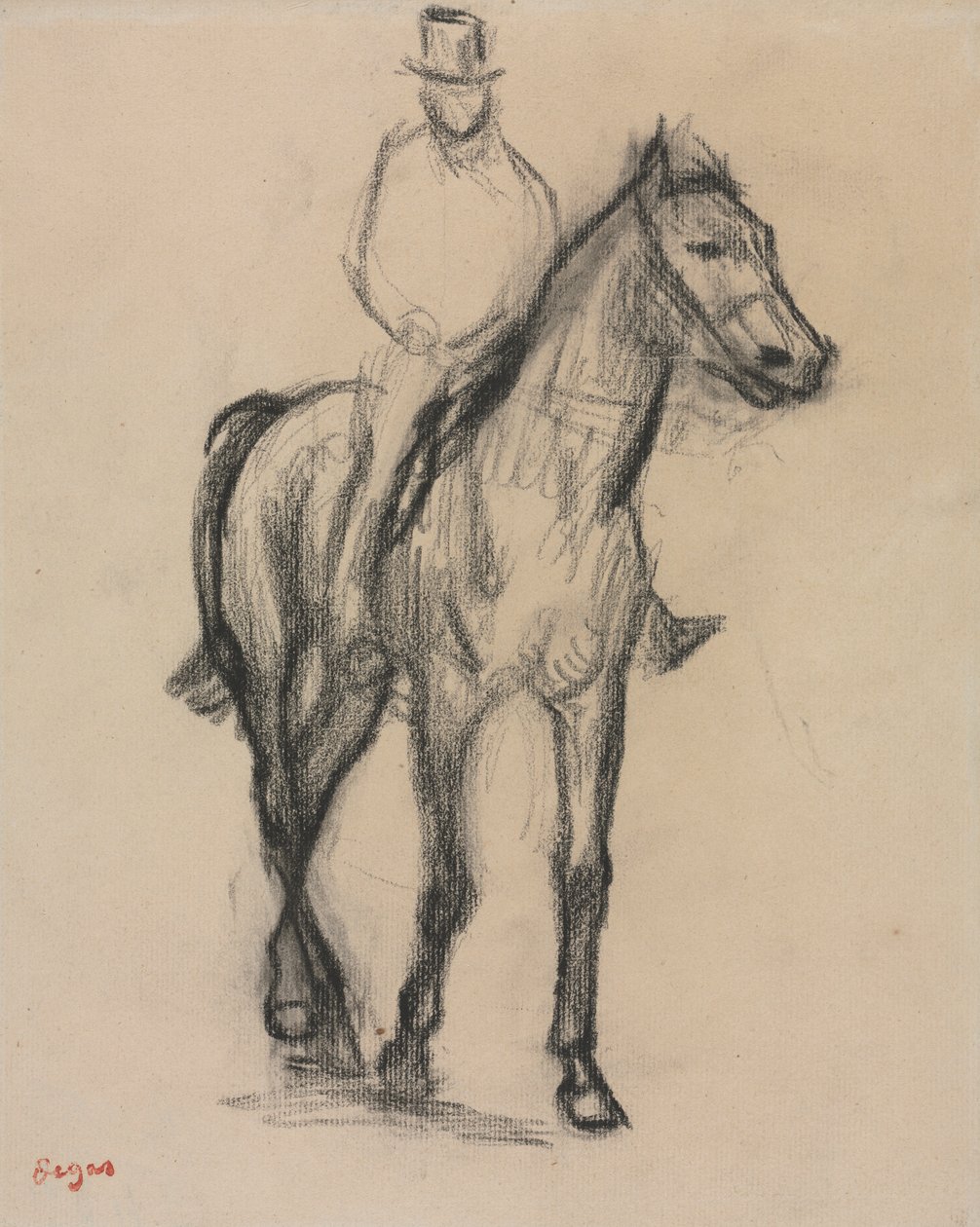 Cheval et cavalier - Edgar Degas