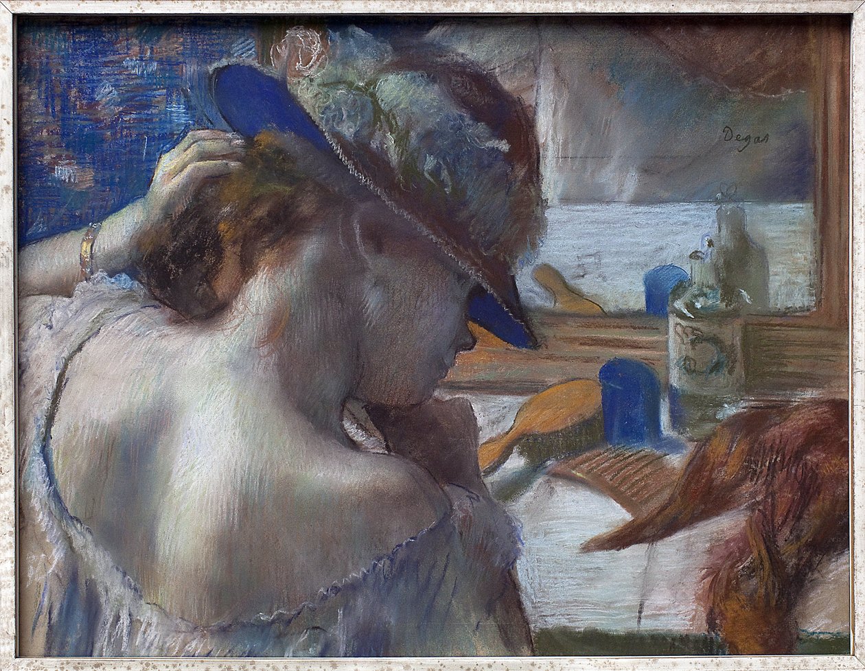 Devant le miroir. - Edgar Degas